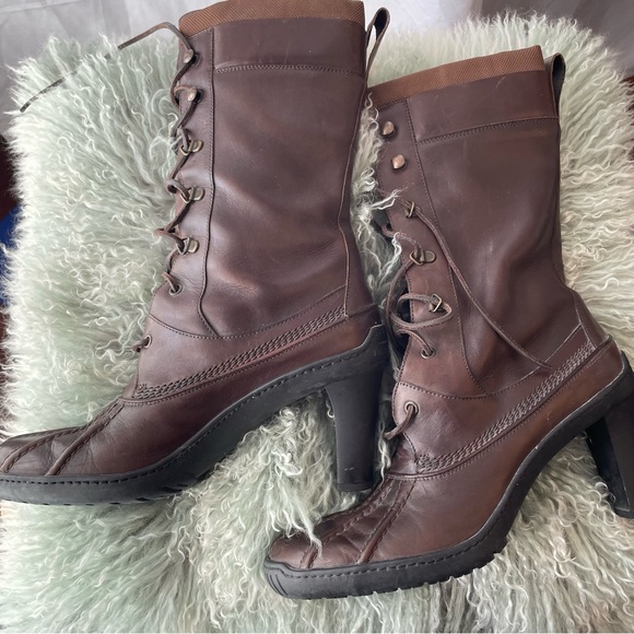 Ralph Lauren Shoes - Ralph Lauren Dark Brown Lace Up Boots